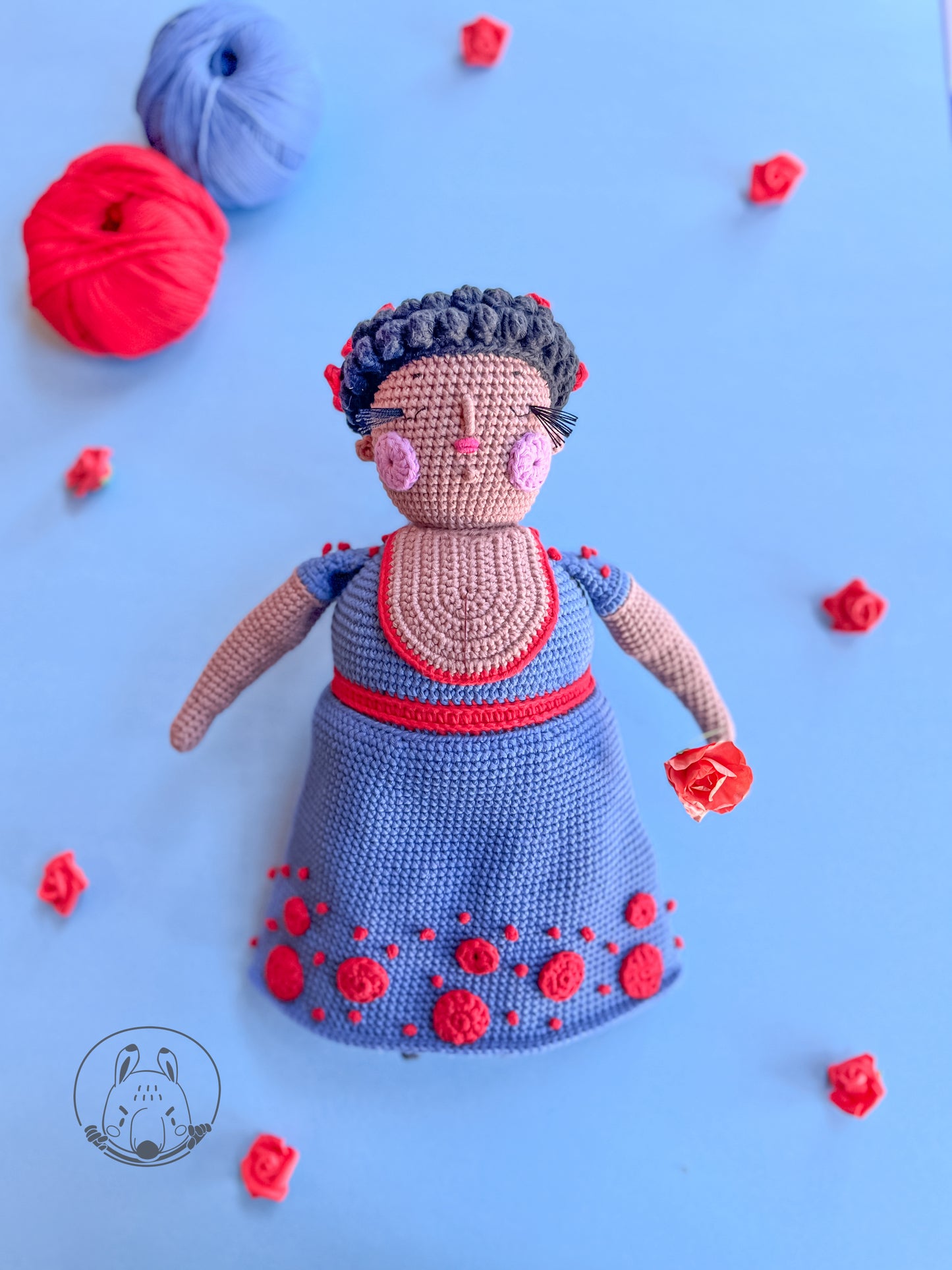 Crochet character Mercedes the diva